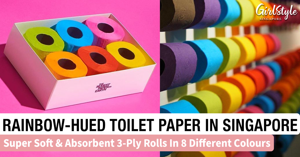Renova Toilet Paper In Singapore In 8 Different Rainbow Colours