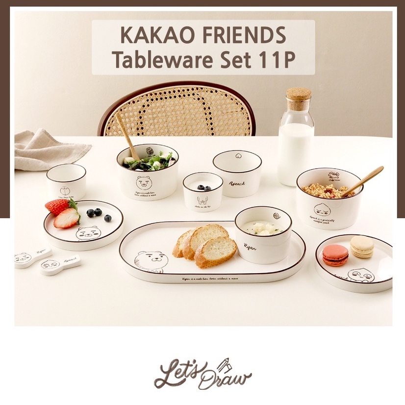 KAKAO FRIENDS minimalist ceramic dinnerware