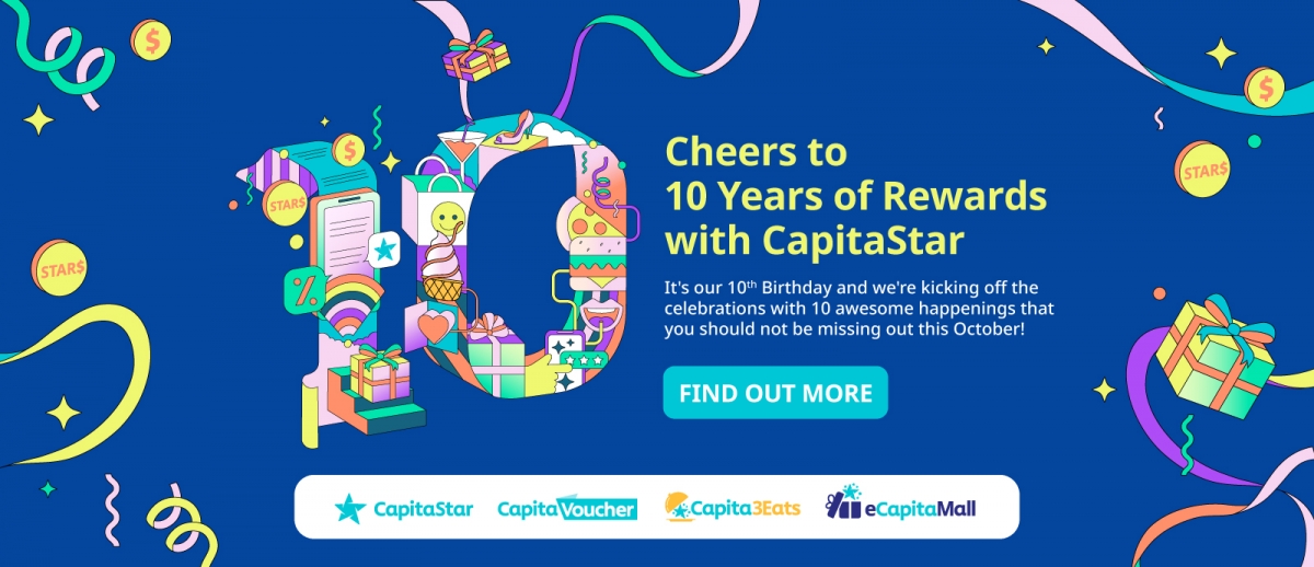 CapitaStar Rewards App 10th Anniversary