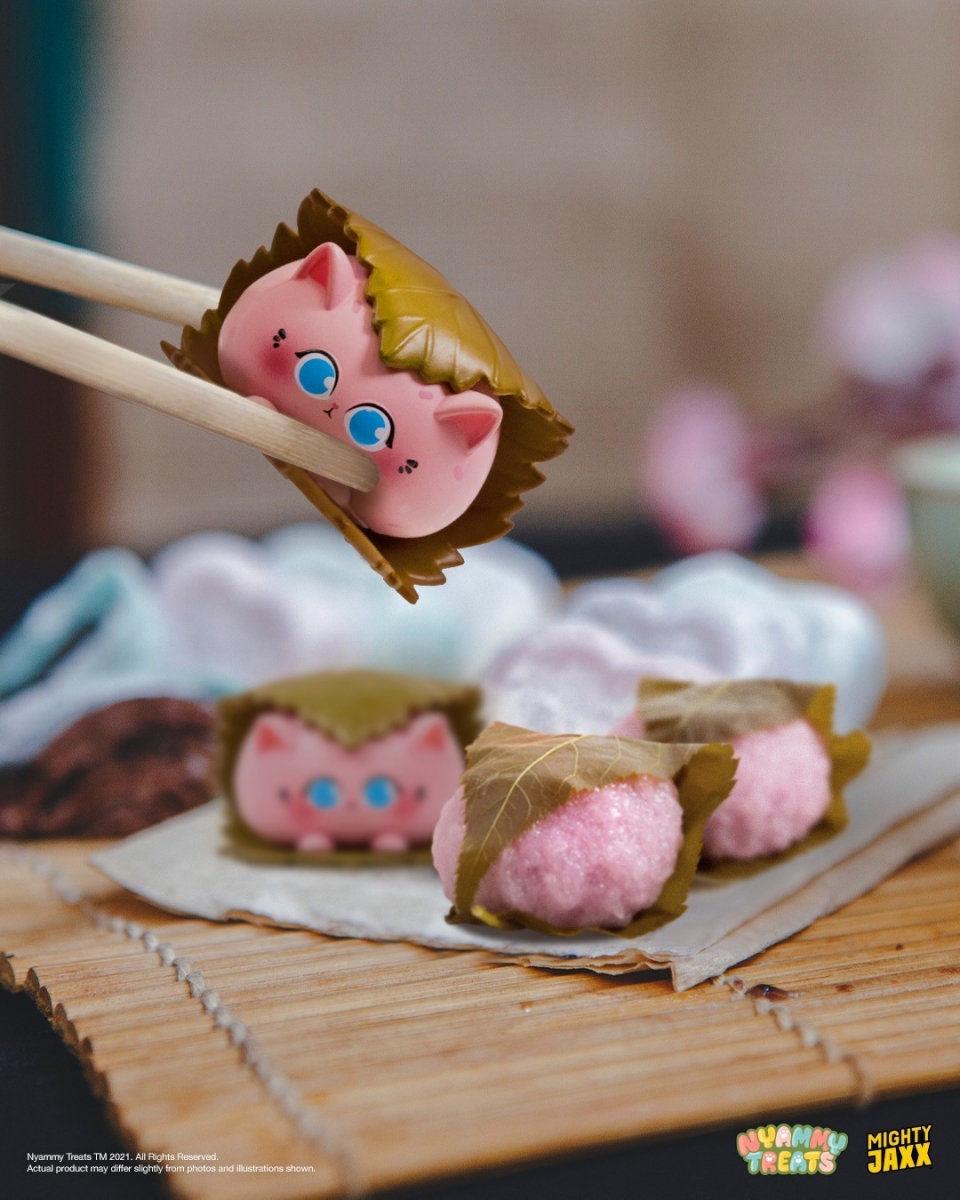 sakura mochi nyammy treats nyan kashi blind box cat japanese food toys singapore mighty jaxx