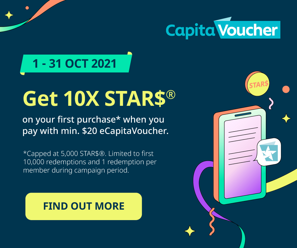 CapitaStar lifestyle rewards app - 10X STAR$