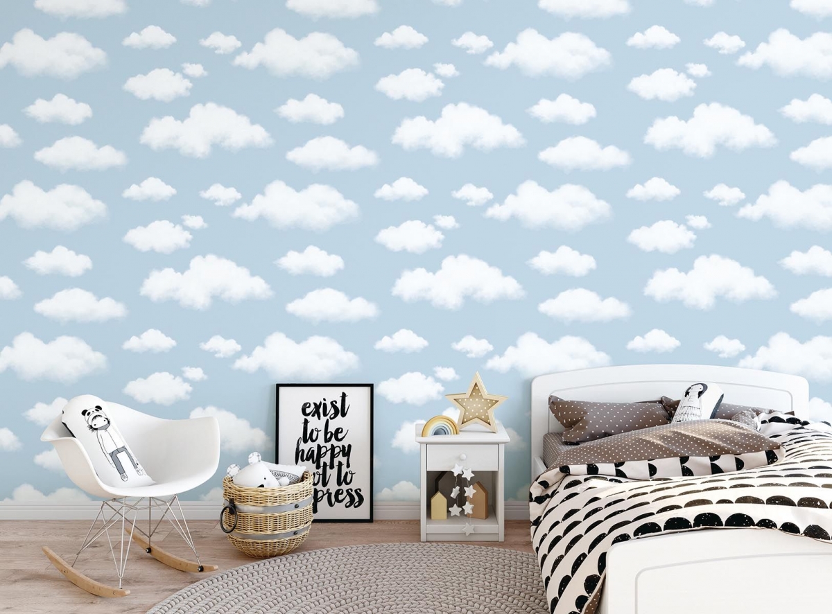 wallup sky clouds wallpaper kids bedroom singapore
