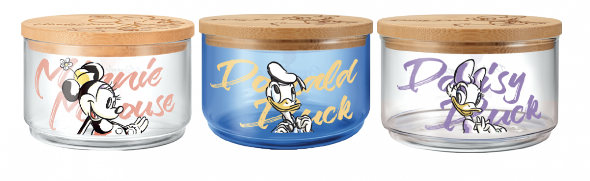 7-Eleven Disney collection_minnie mouse, donald duck and daisy glass containers