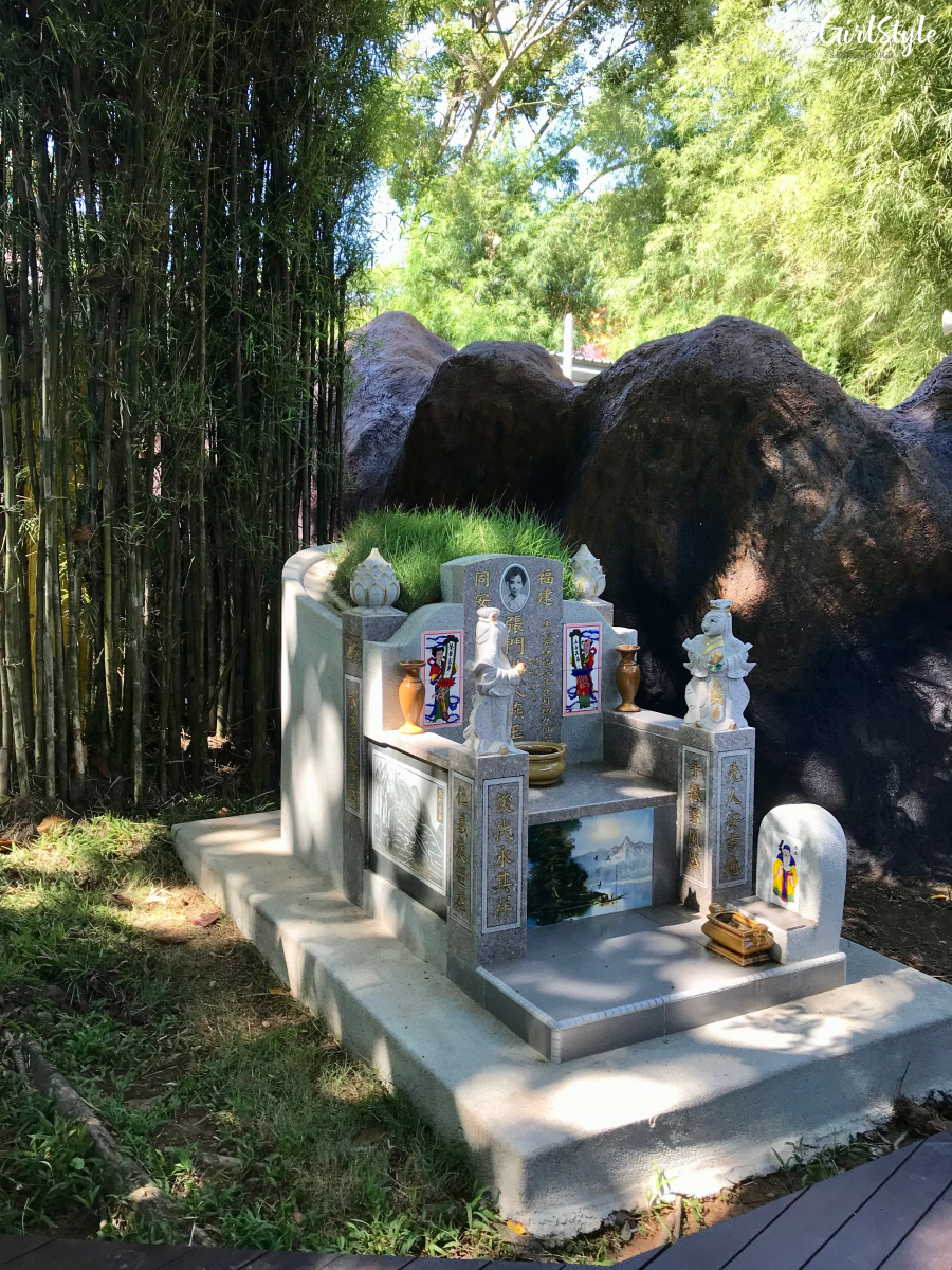 traditional chinese grave at haw par villa singapore