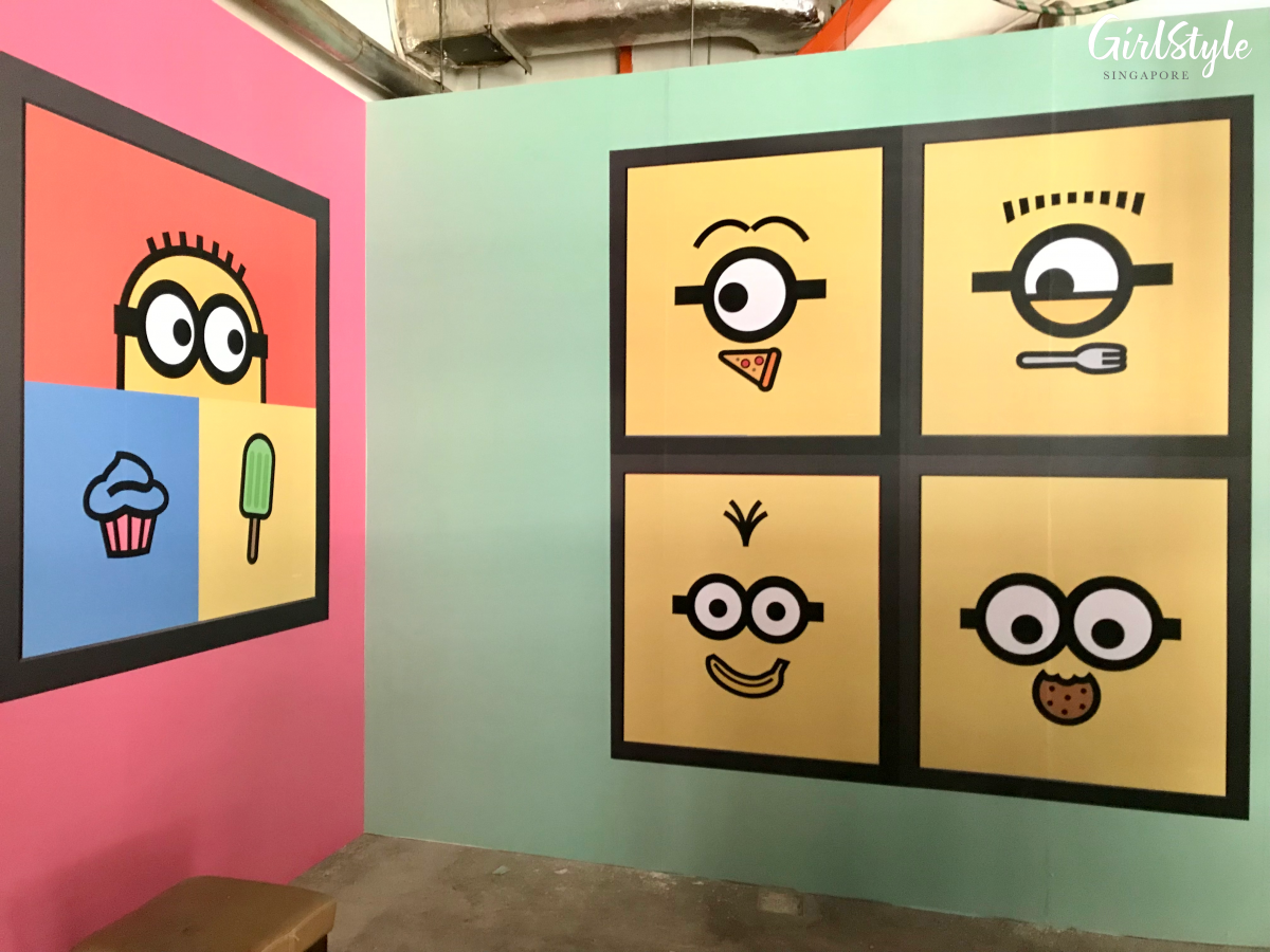 minions cafe singapore clarke quay store photo wall