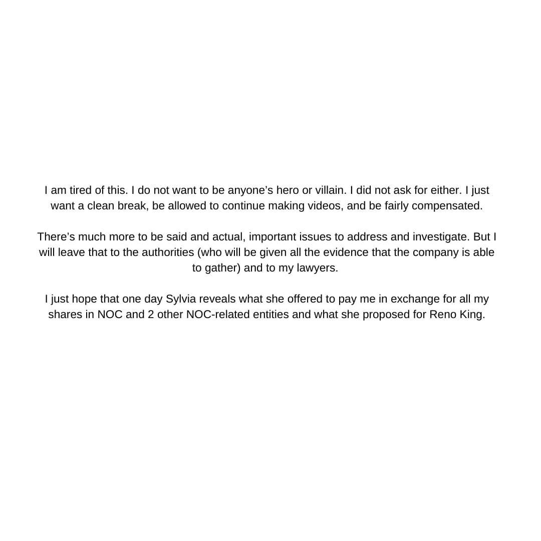 Ryan refutes Sylvia's allegations
