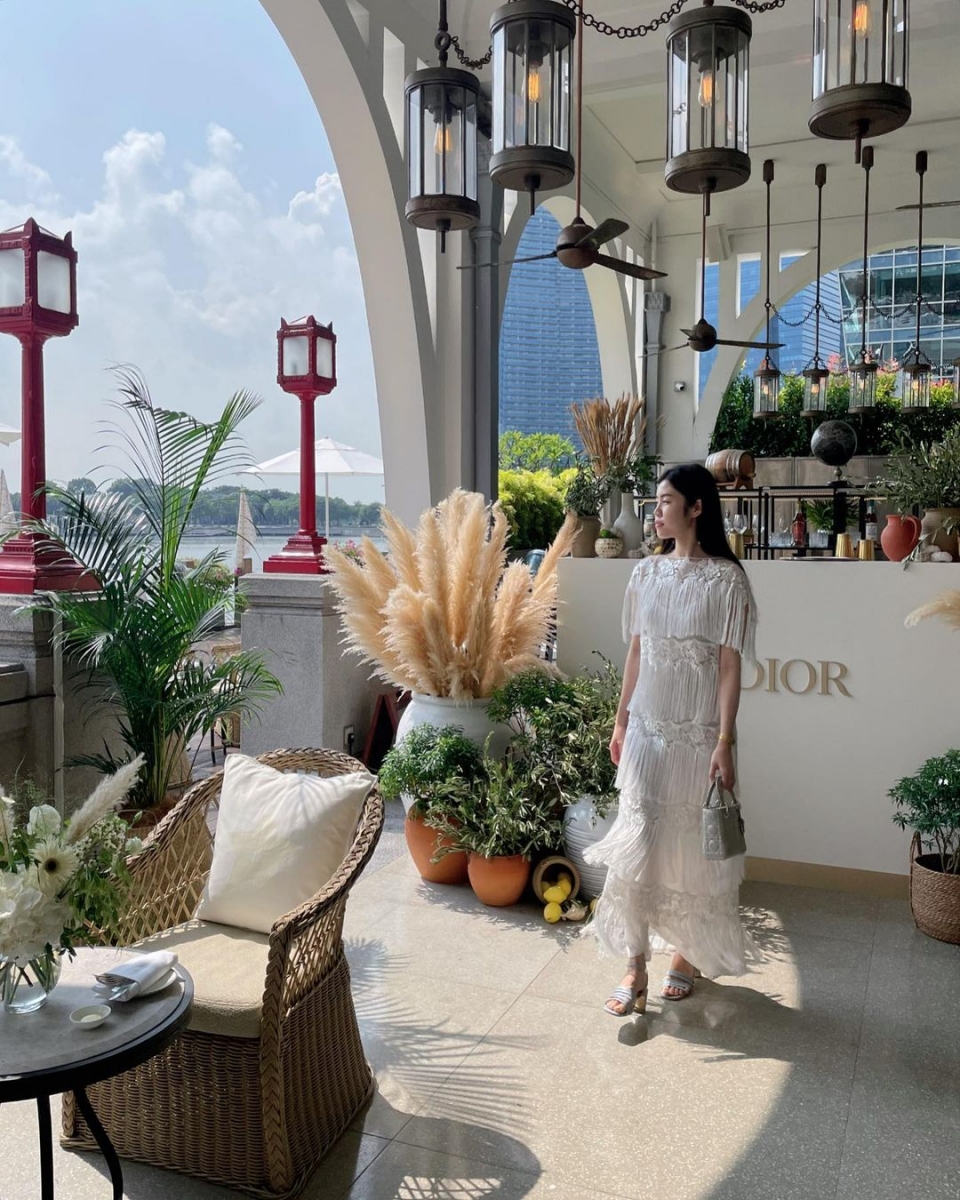PopUp Dior Café At The Fullerton Bay Hotel Singapore Inspired By The Cruise 2022 Collection