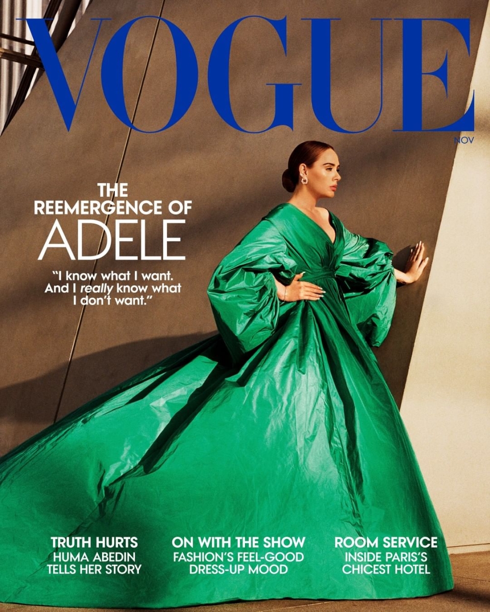 Adele on the cover of Vogue US
