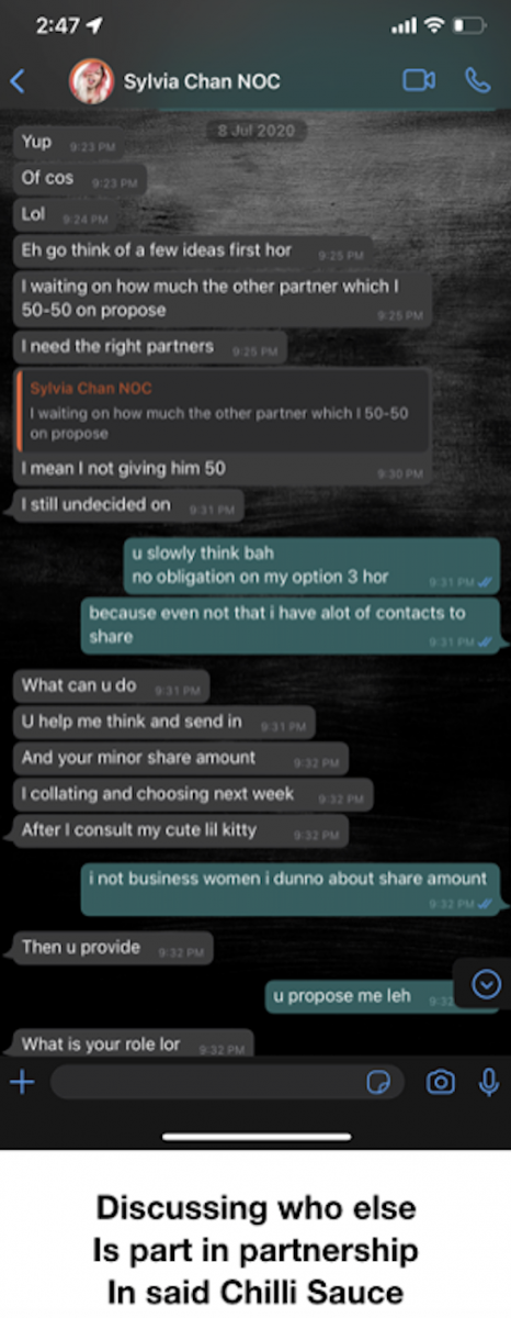 NOC expose blog_conversation between Sylvia and edmond ng for chilli venture