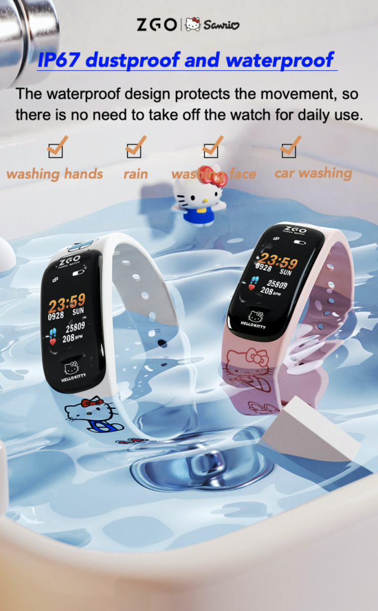 Sanrio-themed fitness trackers that are waterproof