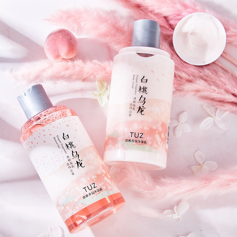 TUZ White Peach Oolong Shower Gel Body Milk Singapore