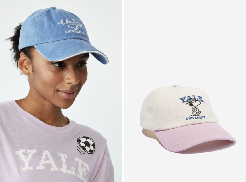 Cotton On Snoopy x Yale Collection_Graphic Dad Cap