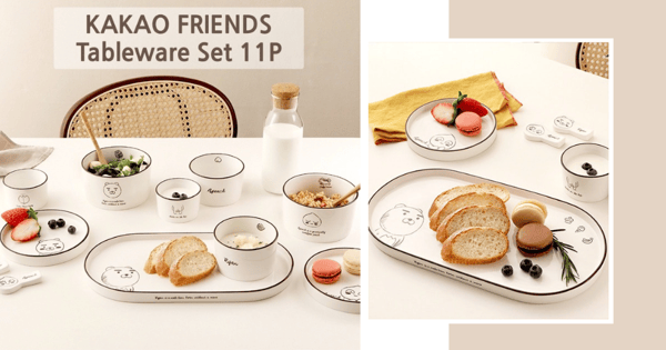New Minimalist KAKAO FRIENDS Dinnerware That You Can Buy Online In Singapore