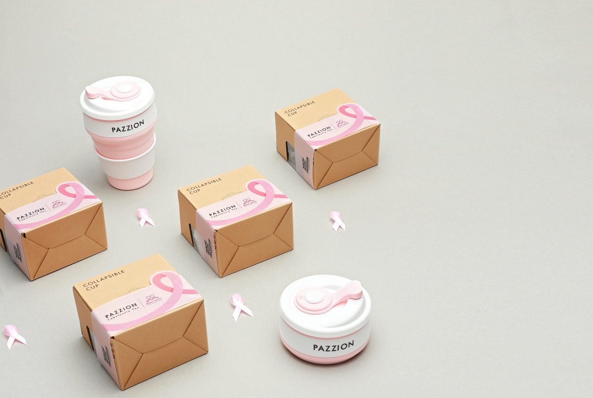 PAZZION The Pink Stride_Pink Collapsible Cup 4_$6.90