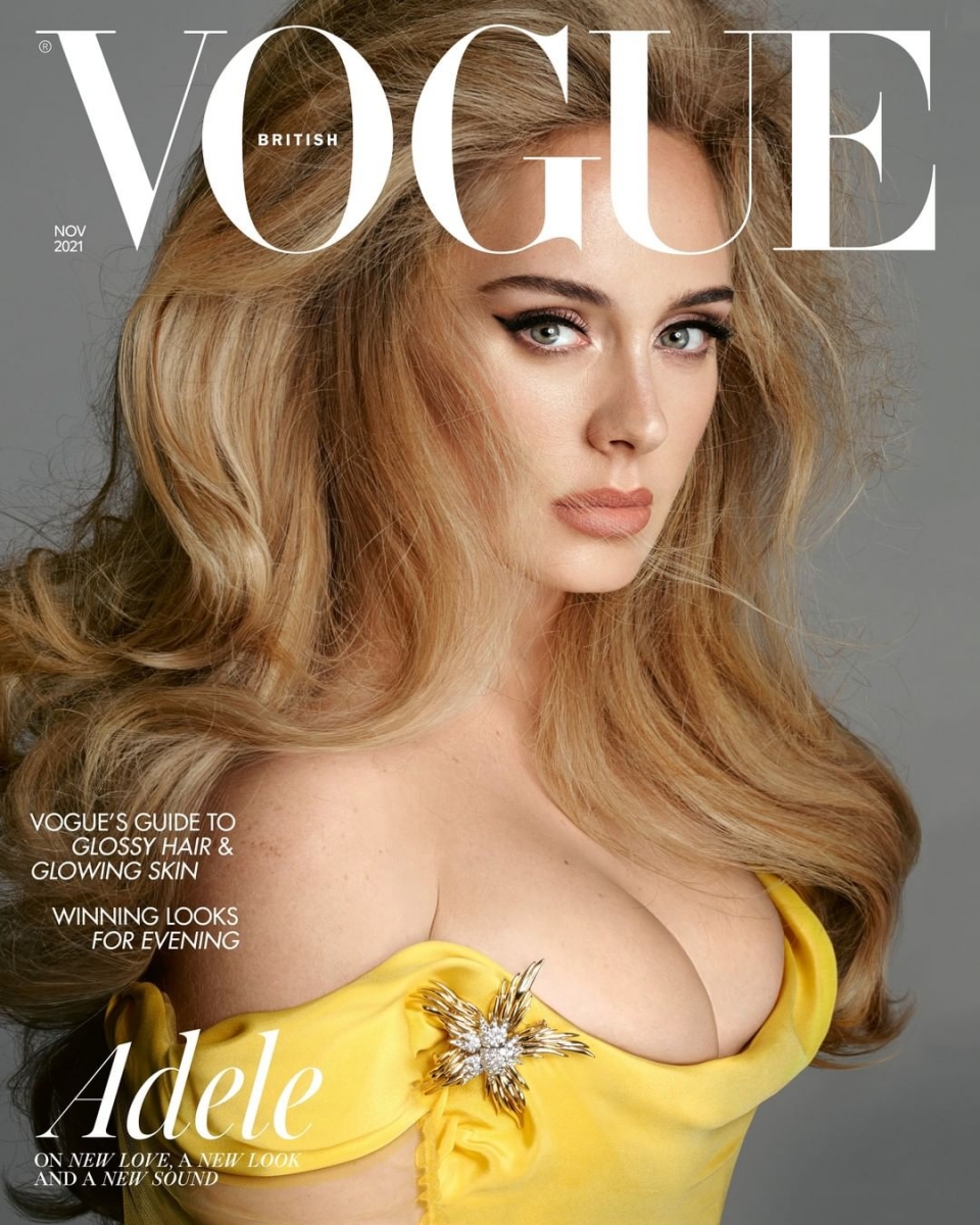 Adele on the cover of Vogue UK