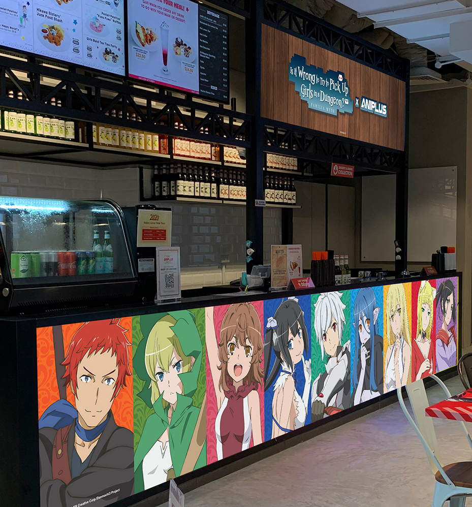 DanMachi ANIPLUS Café Singapore