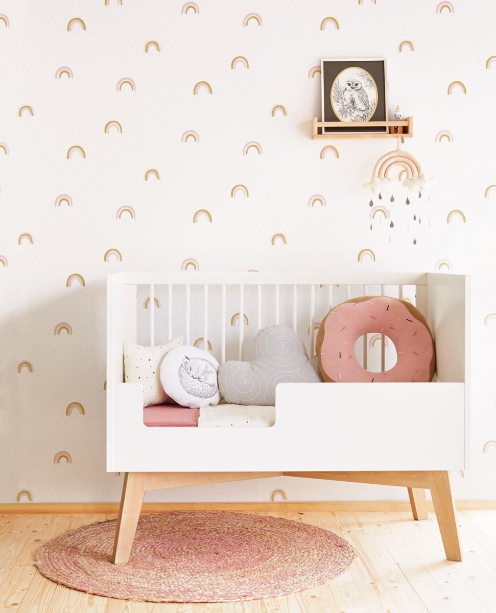 wallup rainbow pattern wallpaper kids bedroom singapore