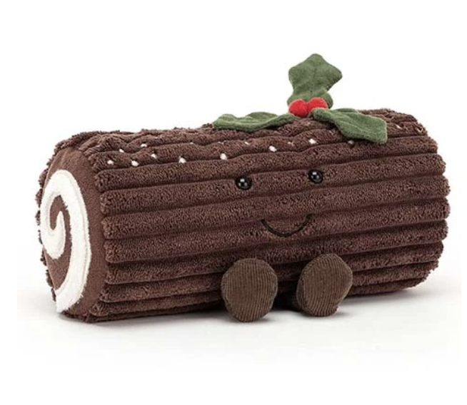 Jellycat soft toy yule log