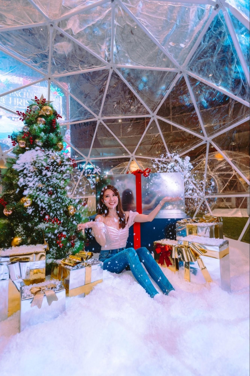 Capitol snow domes Christmas 2021