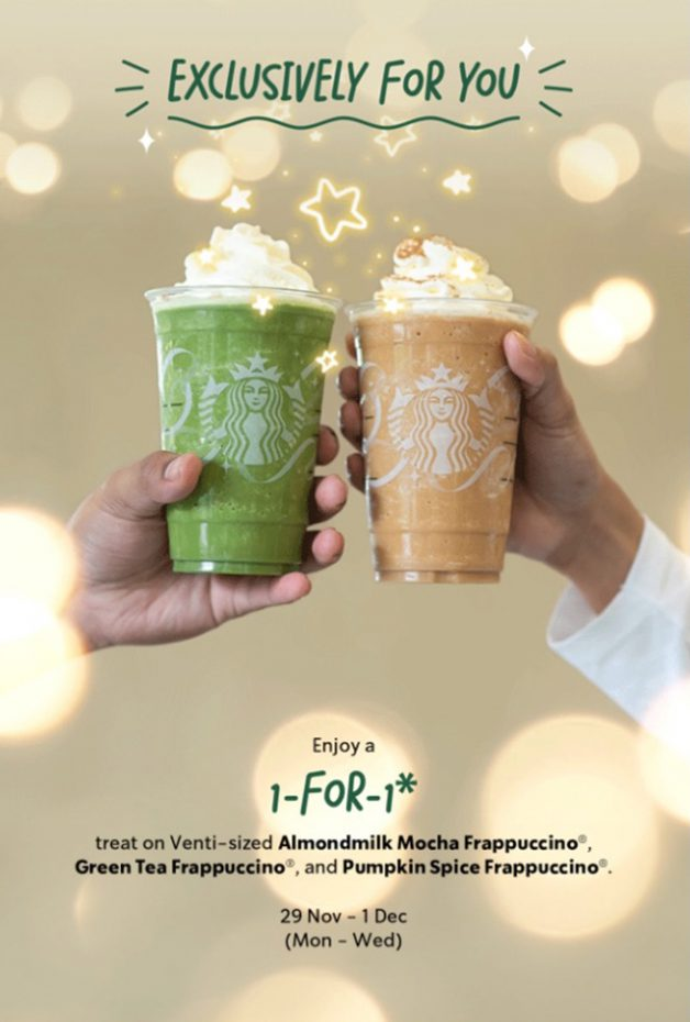 Starbucks Singapore 1-for-1 Frappuccino