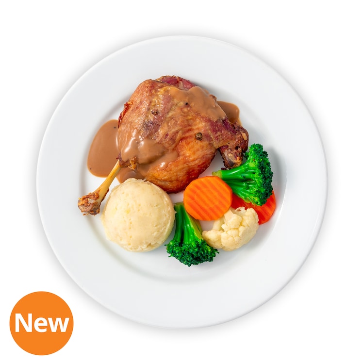 Duck confit with mashed potato at IKEA Singapore