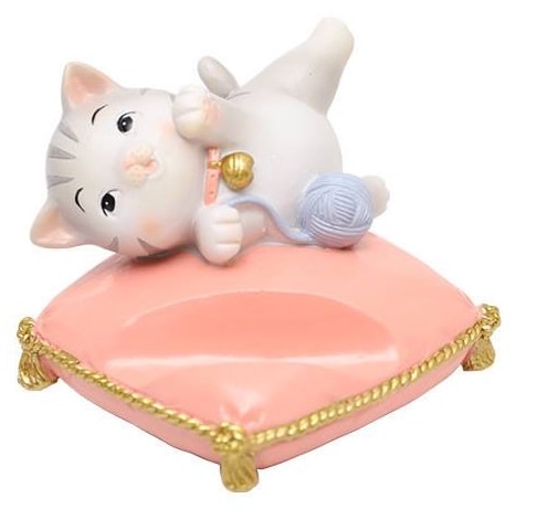 Cat on a pillow phone stand