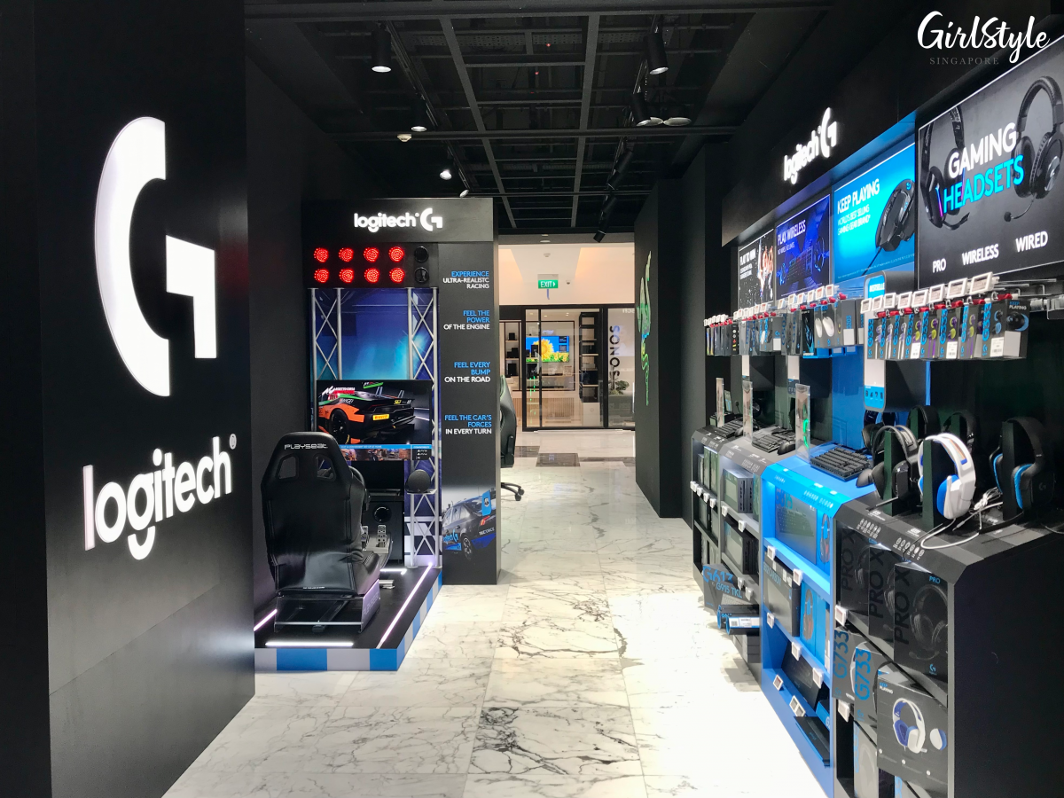 logitech gaming area at COURTS Nojima the heeren singapore