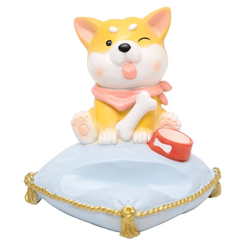 Shiba Inu on a pillow phone stand