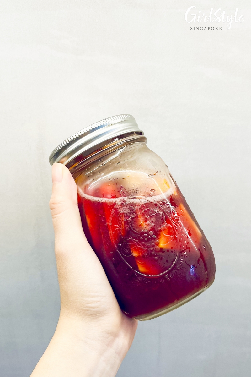 Make single-serve sangria in Mason jars.