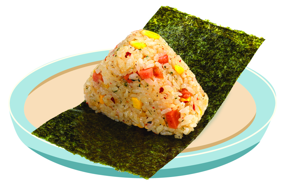7-Eleven 7-SELECT Italian Style Ham with Cheese Onigiri