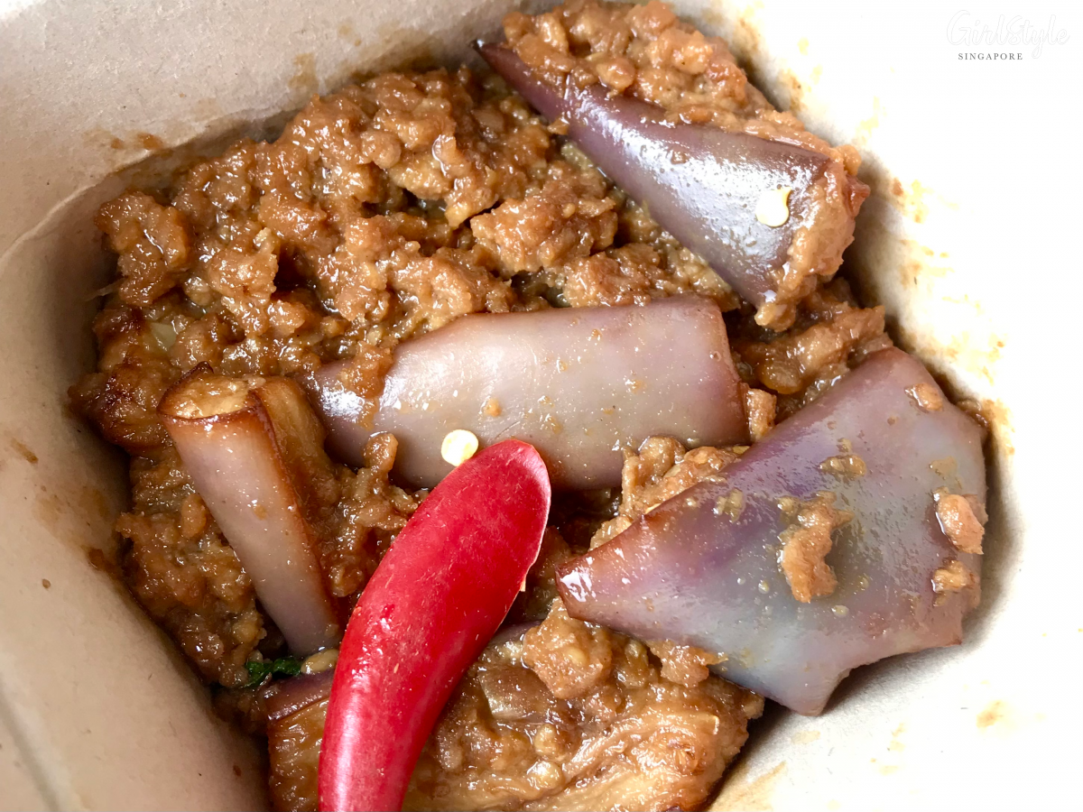 Little Elephant Makua Yao Stir Fried Eggplant with Minced Impossible Pork