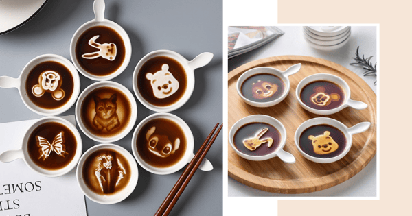 These Sauce Dishes Come In 8 Fun Designs Including Winnie-The-Pooh, Stitch, Mickey Mouse, & More