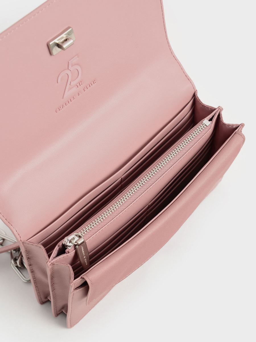 Charles & Keith Sonia Recycled Nylon Padded Wallet