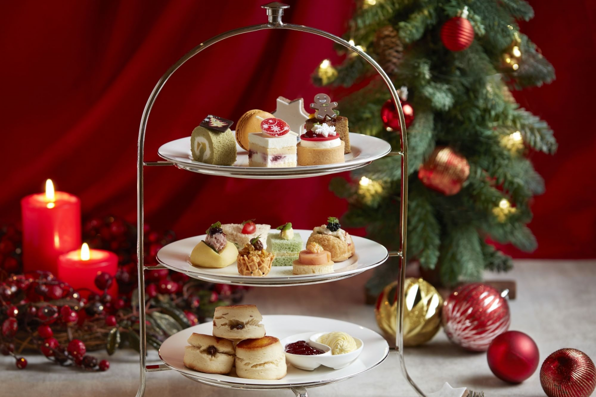 Fullerton Hotel festive afternoon tea Christmas 2021