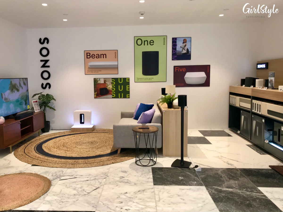 sonos sound room testing area COURTS Nojima the heeren singapore