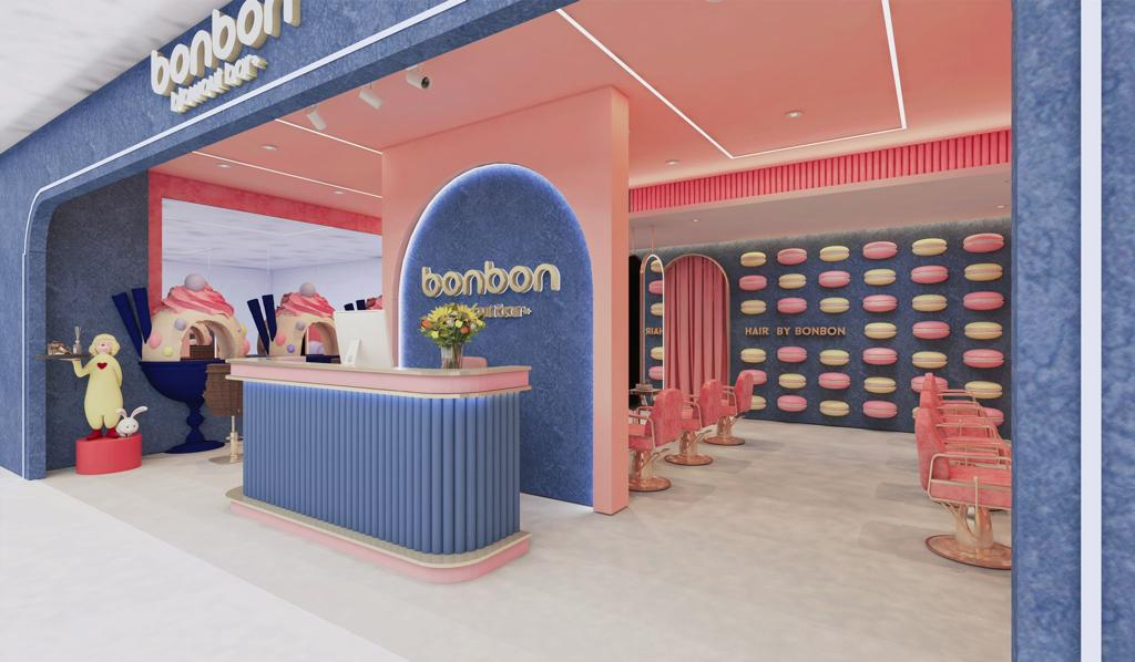 Bonbon Blowout Bar Singapore themed hair salon