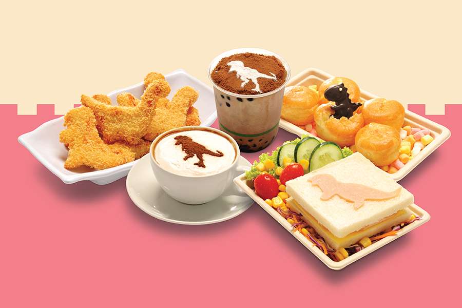 Brickosaurs World dinosaur-themed food & beverages