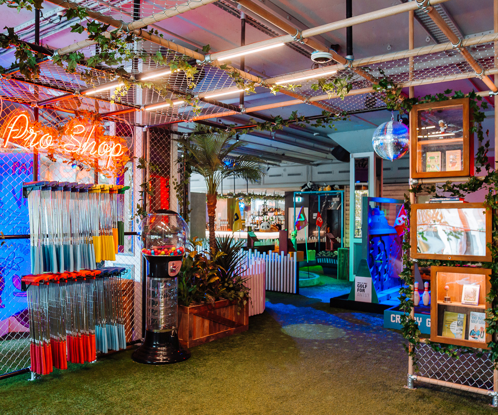 Take your best shot at Holey Moley Golf Club at Clarke Quay.