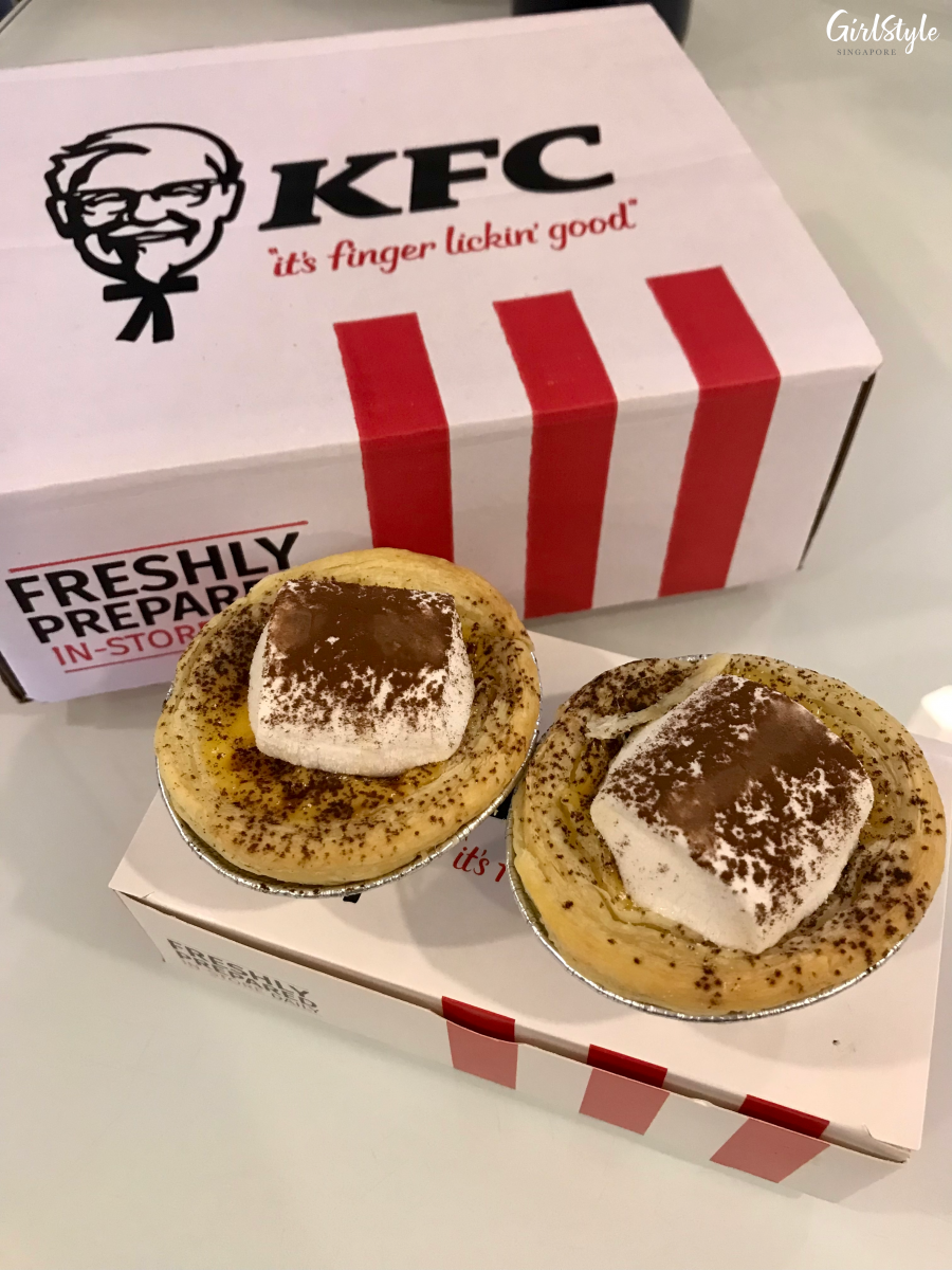 KFC Marshmallow Chocolate Hazelnut Egg Tart