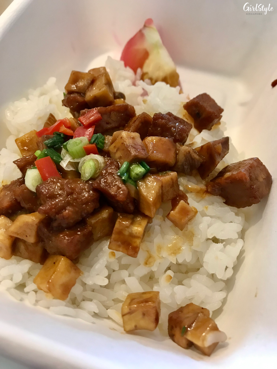 Tung Lok Braised Beancurd with Minced Impossible Pork in Spicy Sauce