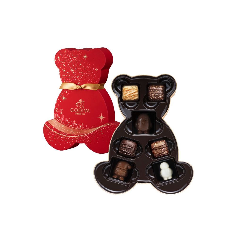 GODIVA Holiday Chocolate Bear Gift Box
