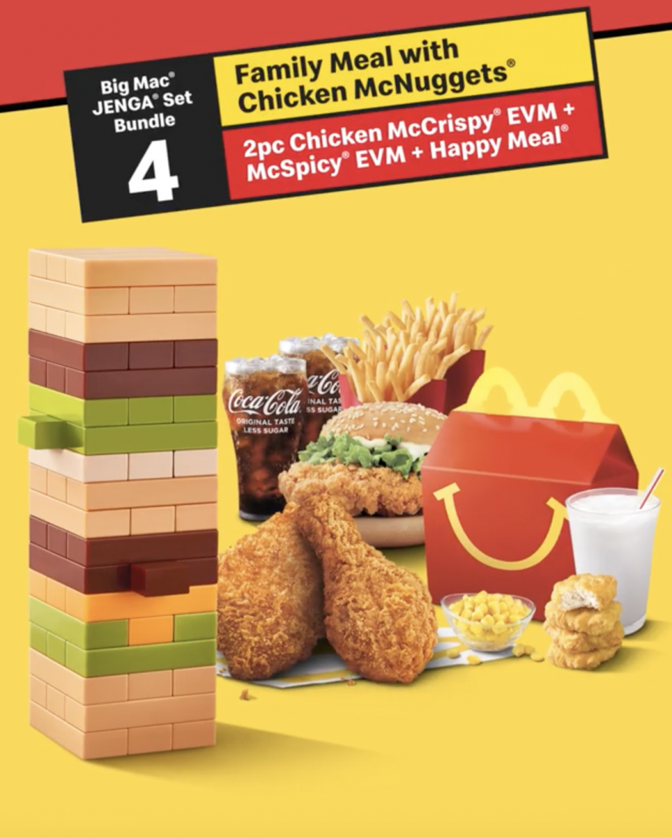 McDonald's Big Mac JENGA Set Bundle 4