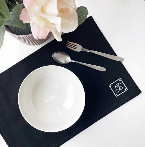 Sign up for a workshop to craft your own monogram placemats.