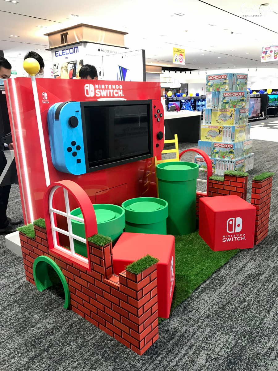 nintendo switch showcase at COURTS Nojima the heeren singapore