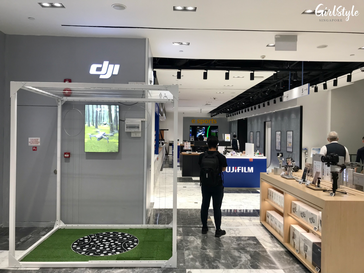 drone testing area COURTS Nojima the heeren singapore