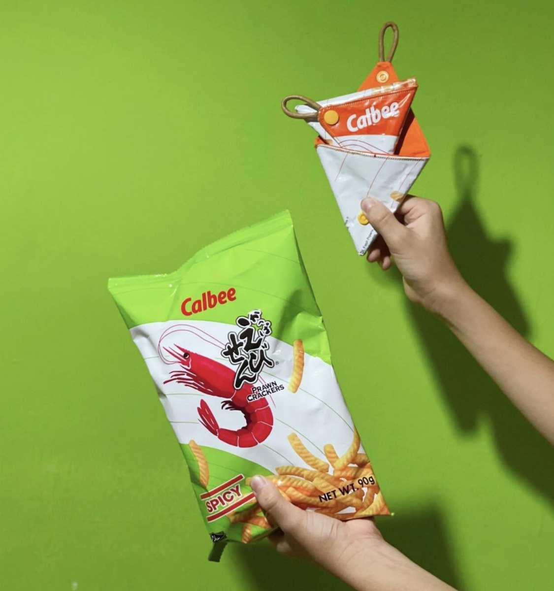 Petite Sew_calbee prawn cracker gift pouches