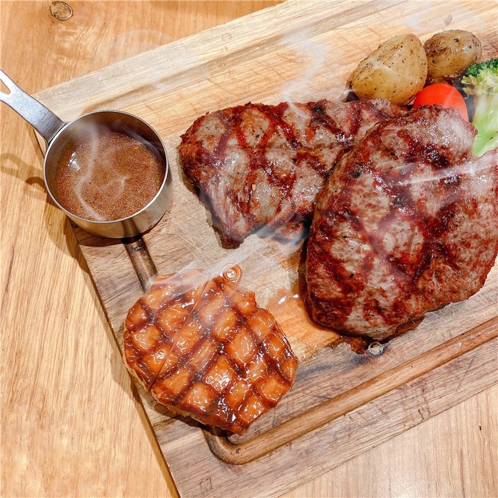 Realistic steak AirPods case