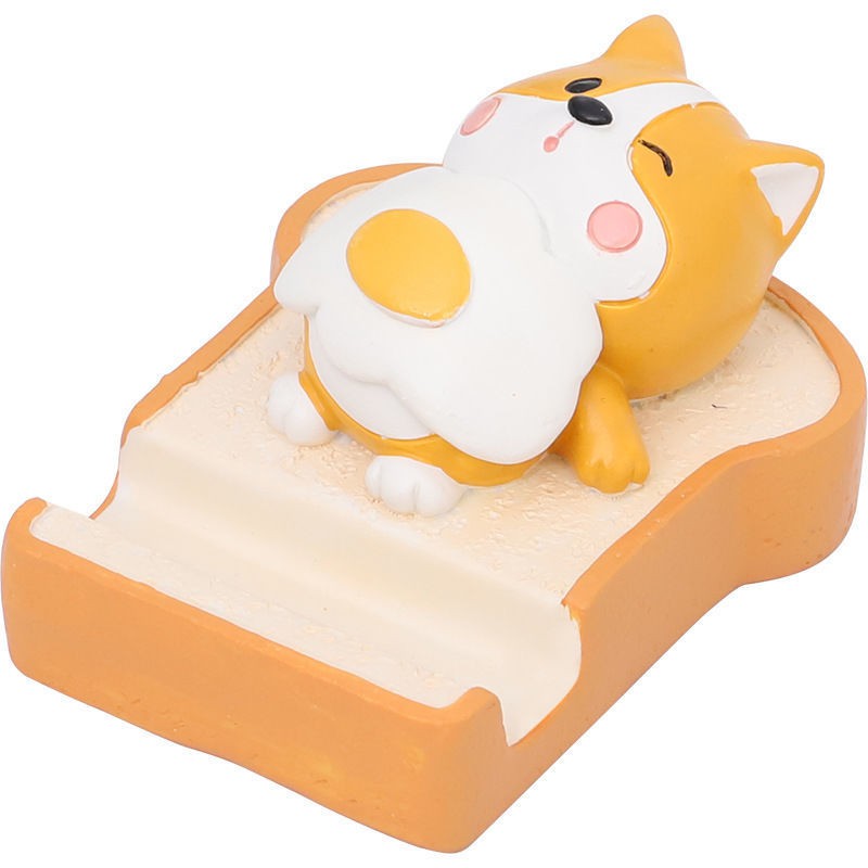 Shiba Inu on a slice of toast phone stand