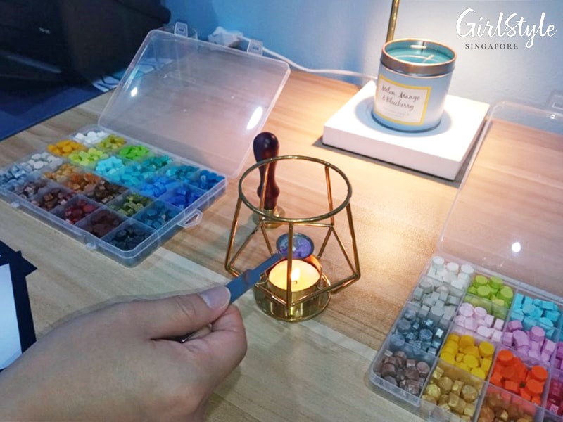 Newtro Studios self photo studio Singapore wax seal making
