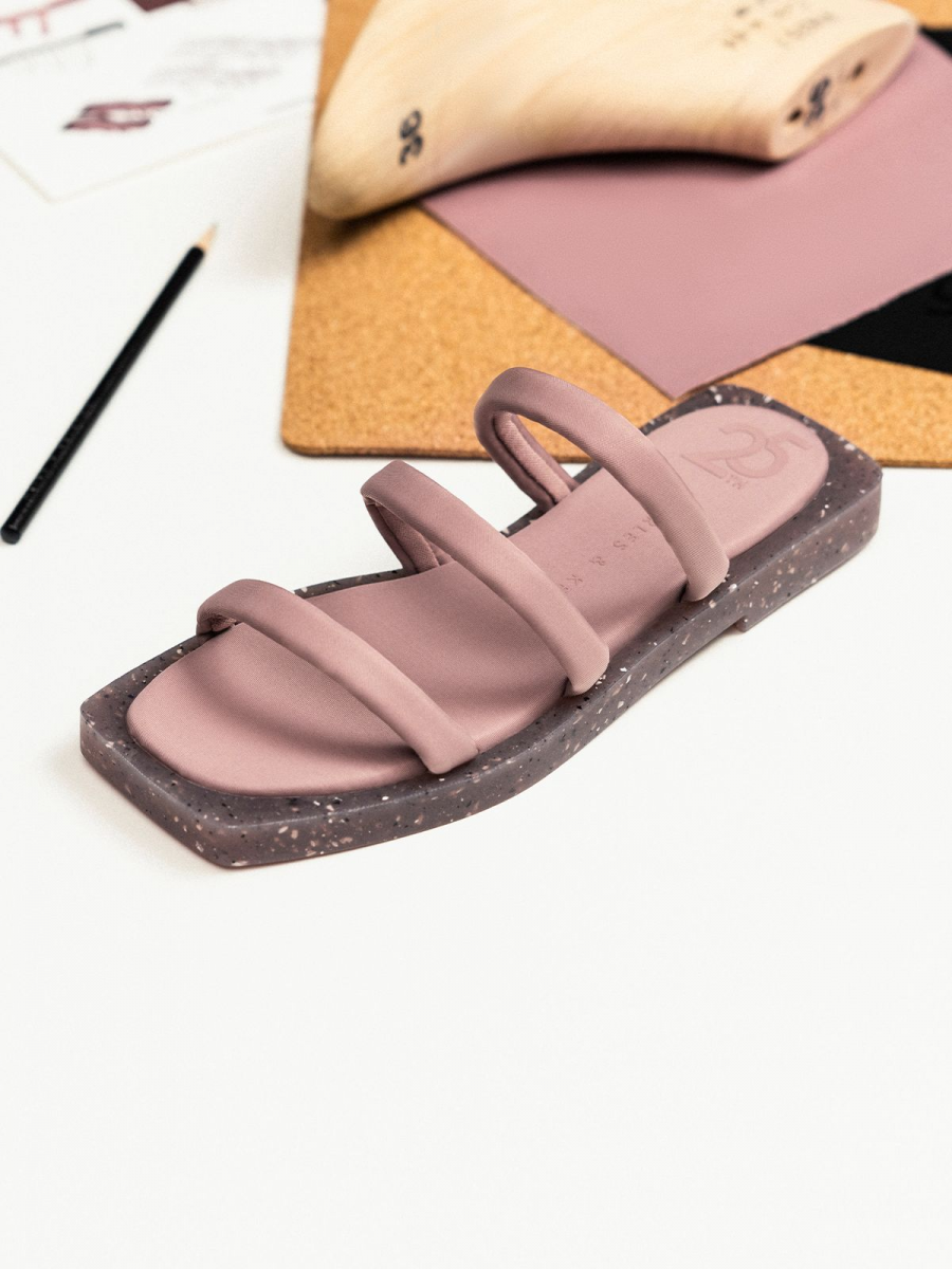 Charles & Keith Arabella Recycled Nylon Slide Sandals